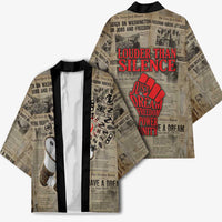 Louder Than Silence African Kimono Civil Rights News Megaphone