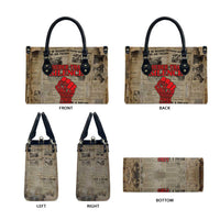 Louder Than Silence African Leather Bag Civil Rights News Megaphone