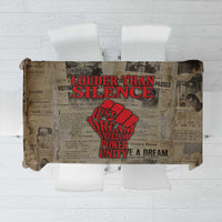 Louder Than Silence African Tablecloth Civil Rights News Megaphone