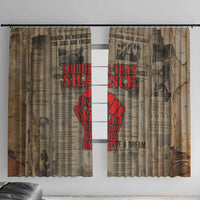 Louder Than Silence African Window Curtain Civil Rights News Megaphone