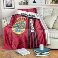 Denmark Blanket Danish Coat of Arms, National Flag, Bold Scandinavian Heritage Design