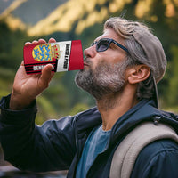 Denmark 4 in 1 Can Cooler Tumbler Danish Coat of Arms, National Flag, Bold Scandinavian Heritage Design