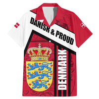 Denmark Family Matching Mermaid Dress and Hawaiian Shirt Danish Coat of Arms, National Flag, Bold Scandinavian Heritage Design