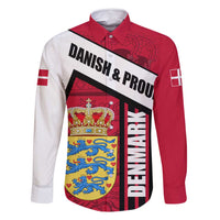Denmark Family Matching Mermaid Dress and Hawaiian Shirt Danish Coat of Arms, National Flag, Bold Scandinavian Heritage Design