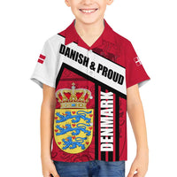 Denmark Family Matching Puletasi and Hawaiian Shirt Danish Coat of Arms, National Flag, Bold Scandinavian Heritage Design