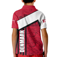 Denmark Kid Polo Shirt Danish Coat of Arms, National Flag, Bold Scandinavian Heritage Design