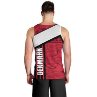 Denmark Men Tank Top Danish Coat of Arms, National Flag, Bold Scandinavian Heritage Design