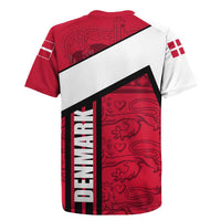 Denmark Rugby Jersey Danish Coat of Arms, National Flag, Bold Scandinavian Heritage Design