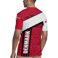 Denmark Rugby Jersey Danish Coat of Arms, National Flag, Bold Scandinavian Heritage Design