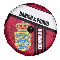 Denmark Spare Tire Cover Danish Coat of Arms, National Flag, Bold Scandinavian Heritage Design