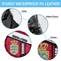 Denmark Spare Tire Cover Danish Coat of Arms, National Flag, Bold Scandinavian Heritage Design