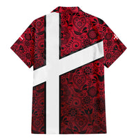 Denmark Family Matching Mermaid Dress and Hawaiian Shirt with The Little Mermaid Statue, Danish Folk Patterns, National Heritage Pride