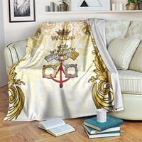 Vatican Gold Baroque Blanket Papal Crown & Keys Vintage Catholic
