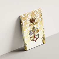 Vatican Gold Baroque Canvas Wall Art Papal Crown & Keys Vintage Catholic
