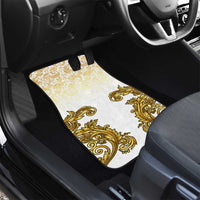 Vatican Gold Baroque Car Mats Papal Crown & Keys Vintage Catholic