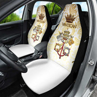 Vatican Gold Baroque Car Seat Cover Papal Crown & Keys Vintage Catholic