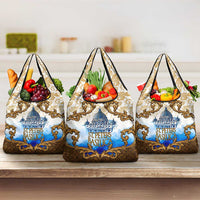 Vatican Baroque Grocery Bag St. Peter’s Basilica & Catholic Flag Gold Ornate