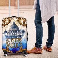 Vatican Baroque Luggage Cover St. Peter’s Basilica & Catholic Flag Gold Ornate