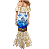 Vatican Baroque Mermaid Dress St. Peter’s Basilica & Catholic Flag Gold Ornate