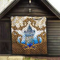 Vatican Baroque Quilt St. Peter’s Basilica & Catholic Flag Gold Ornate