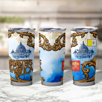 Vatican Baroque Tumbler Cup St. Peter’s Basilica & Catholic Flag Gold Ornate