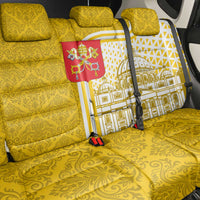 Vatican City Back Car Seat Cover St. Peter’s Basilica & Papal Emblem Gold Ornate Architecture