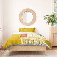 Vatican City Bedding Set St. Peter’s Basilica & Papal Emblem Gold Ornate Architecture