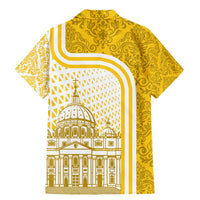 Vatican City Family Matching Mermaid Dress and Hawaiian Shirt St. Peter’s Basilica & Papal Emblem Gold Ornate Architecture