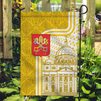 Vatican City Garden Flag St. Peter’s Basilica & Papal Emblem Gold Ornate Architecture