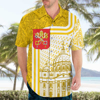 Vatican City Hawaiian Shirt St. Peter’s Basilica & Papal Emblem Gold Ornate Architecture