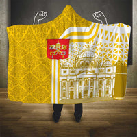 Vatican City Hooded Blanket St. Peter’s Basilica & Papal Emblem Gold Ornate Architecture
