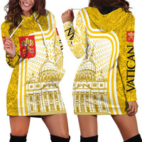 Vatican City Hoodie Dress St. Peter’s Basilica & Papal Emblem Gold Ornate Architecture