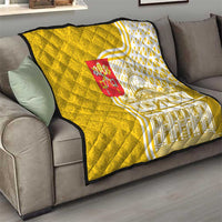 Vatican City Quilt St. Peter’s Basilica & Papal Emblem Gold Ornate Architecture