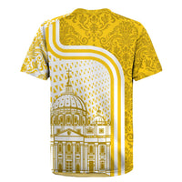 Vatican City Rugby Jersey St. Peter’s Basilica & Papal Emblem Gold Ornate Architecture