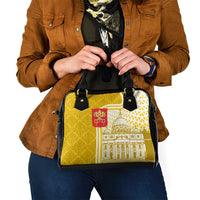 Vatican City Shoulder Handbag St. Peter’s Basilica & Papal Emblem Gold Ornate Architecture