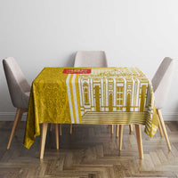 Vatican City Tablecloth St. Peter’s Basilica & Papal Emblem Gold Ornate Architecture