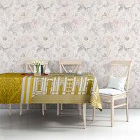 Vatican City Tablecloth St. Peter’s Basilica & Papal Emblem Gold Ornate Architecture