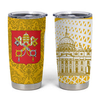 Vatican City Tumbler Cup St. Peter’s Basilica & Papal Emblem Gold Ornate Architecture
