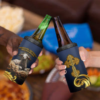 Agnus Dei Lamb of God 4 in 1 Can Cooler Tumbler Latin Catholic Art with Gold Baroque Accents