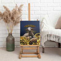 Agnus Dei Lamb of God Canvas Wall Art Latin Catholic Art with Gold Baroque Accents