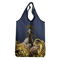Agnus Dei Lamb of God Grocery Bag Latin Catholic Art with Gold Baroque Accents