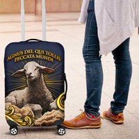 Agnus Dei Lamb of God Luggage Cover Latin Catholic Art with Gold Baroque Accents