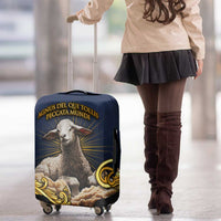 Agnus Dei Lamb of God Luggage Cover Latin Catholic Art with Gold Baroque Accents
