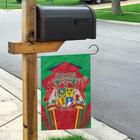 Mauritius Coat of Arms Garden Flag National Emblem Blended with Traditional Patterns