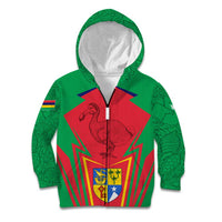 Mauritius Coat of Arms Kid Hoodie National Emblem Blended with Traditional Patterns