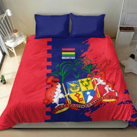 Mauritius Bedding Set National Emblem Integrated with Country's Shape – Symbolic Design