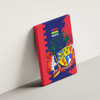 Mauritius Canvas Wall Art National Emblem Integrated with Country's Shape – Symbolic Design