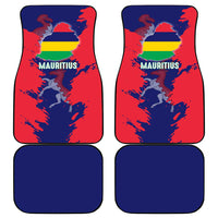 Mauritius Car Mats National Emblem Integrated with Country's Shape – Symbolic Design