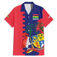Mauritius Family Matching Mermaid Dress and Hawaiian Shirt National Emblem Integrated with Country's Shape – Symbolic Design