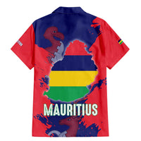 Mauritius Family Matching Mermaid Dress and Hawaiian Shirt National Emblem Integrated with Country's Shape – Symbolic Design